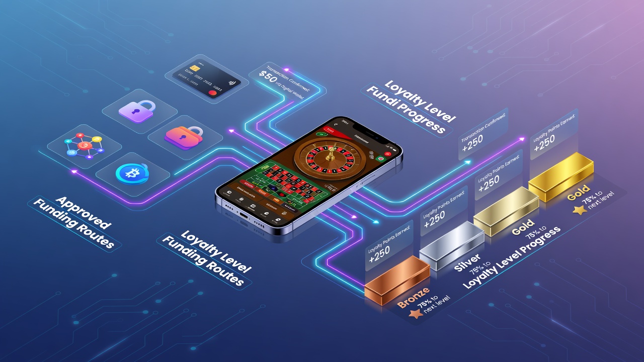 Analyse-Dashboard mit Loyalty-Level-Statistiken und Verbindungen zu mobilen Zahlungsmethoden