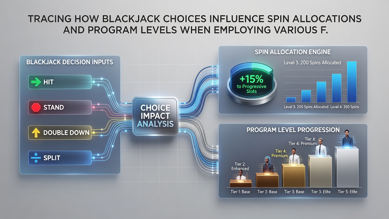 Detailansicht einer mobilen App mit Blackjack-Tisch, Spin-Zähler und Fortschrittsbalken für Treuelevel bei unterschiedlichen Zahlungsoptionen